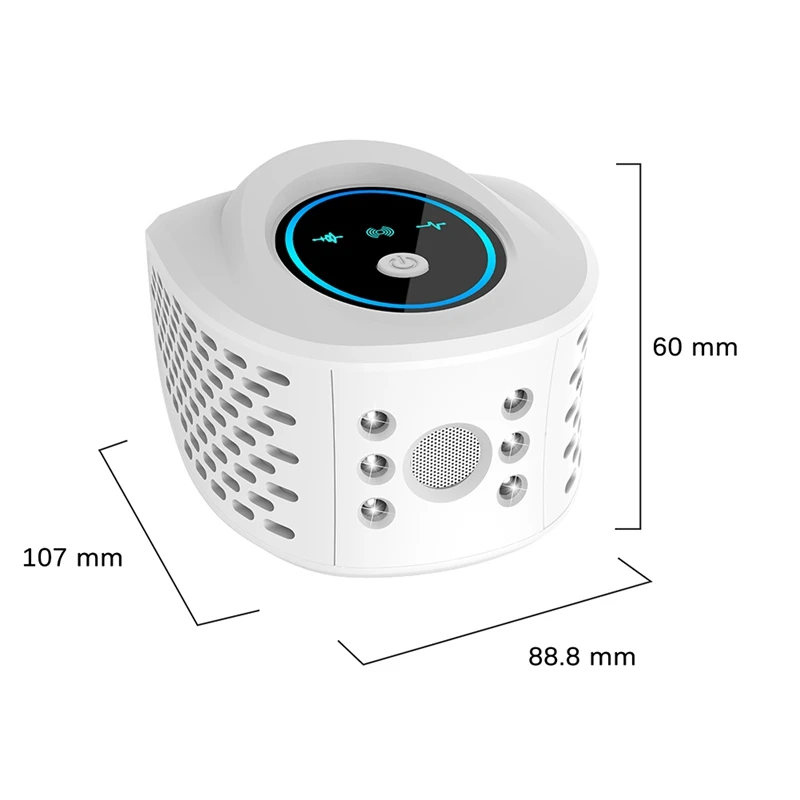 High Power Repeller 360° Ultrasonic Insect Repeller With 6 Strobe Lights Effectively Repels Rodents With USB Cable Easy To Use