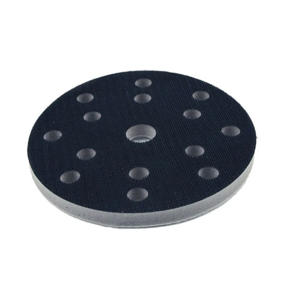 Imagem -03 - Soft Sponge Interface Pad Lixadores Backing Hook And Loop Discos para Polidor 150 mm 15 Buracos