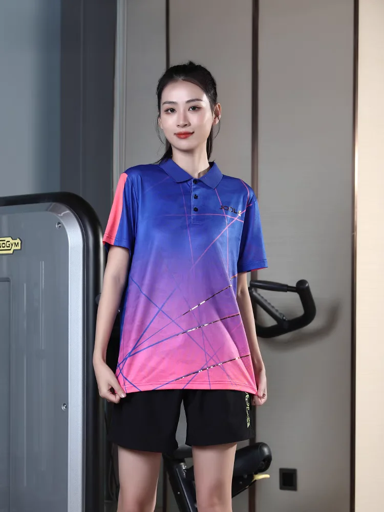 JOOLA Professional Table Tennis Shortsleeve Sports Moisture Wicking Competition Gold Plating Men's Short Sleeve Ball Clothing