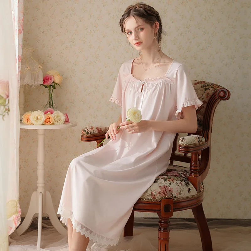 Nightgowns Women's Clothing Homewear Summer Thin New Sexy Sweet Elegant Comfortable Casual Breathable Simple Stylish Versatile