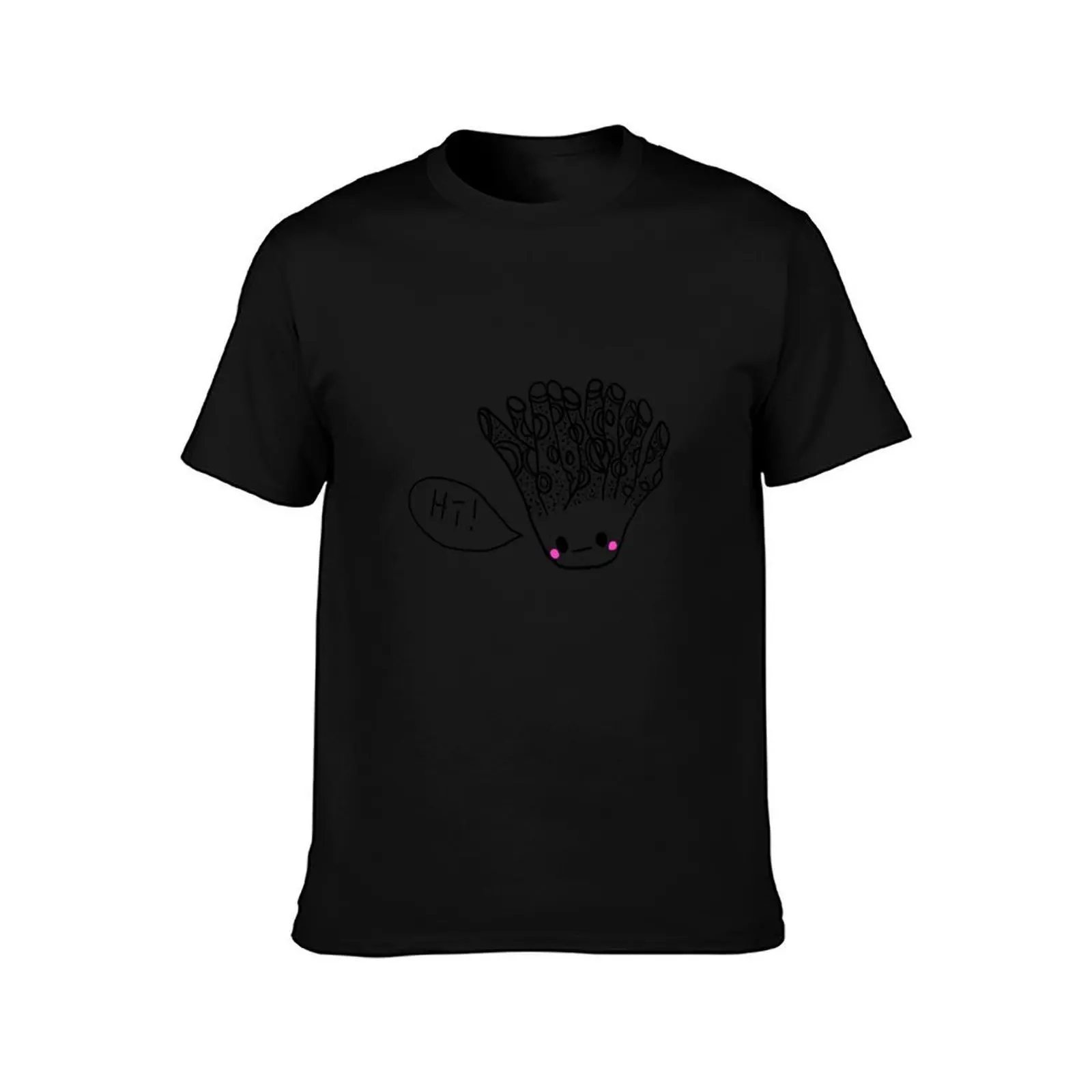 Little fennel or maybe coral? Dunno. T-Shirt, Summer Casual Cotton Tee, Oversized Streetwear Tops, Vintage Graphic Print