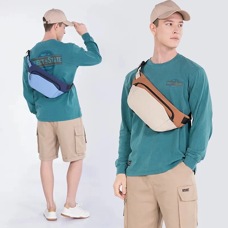 Kingsons-Bolso cruzado antirrobo para hombre, bandolera de hombro, viaje corto, trabajador del pecho, tableta de 7 pulgadas, envío directo