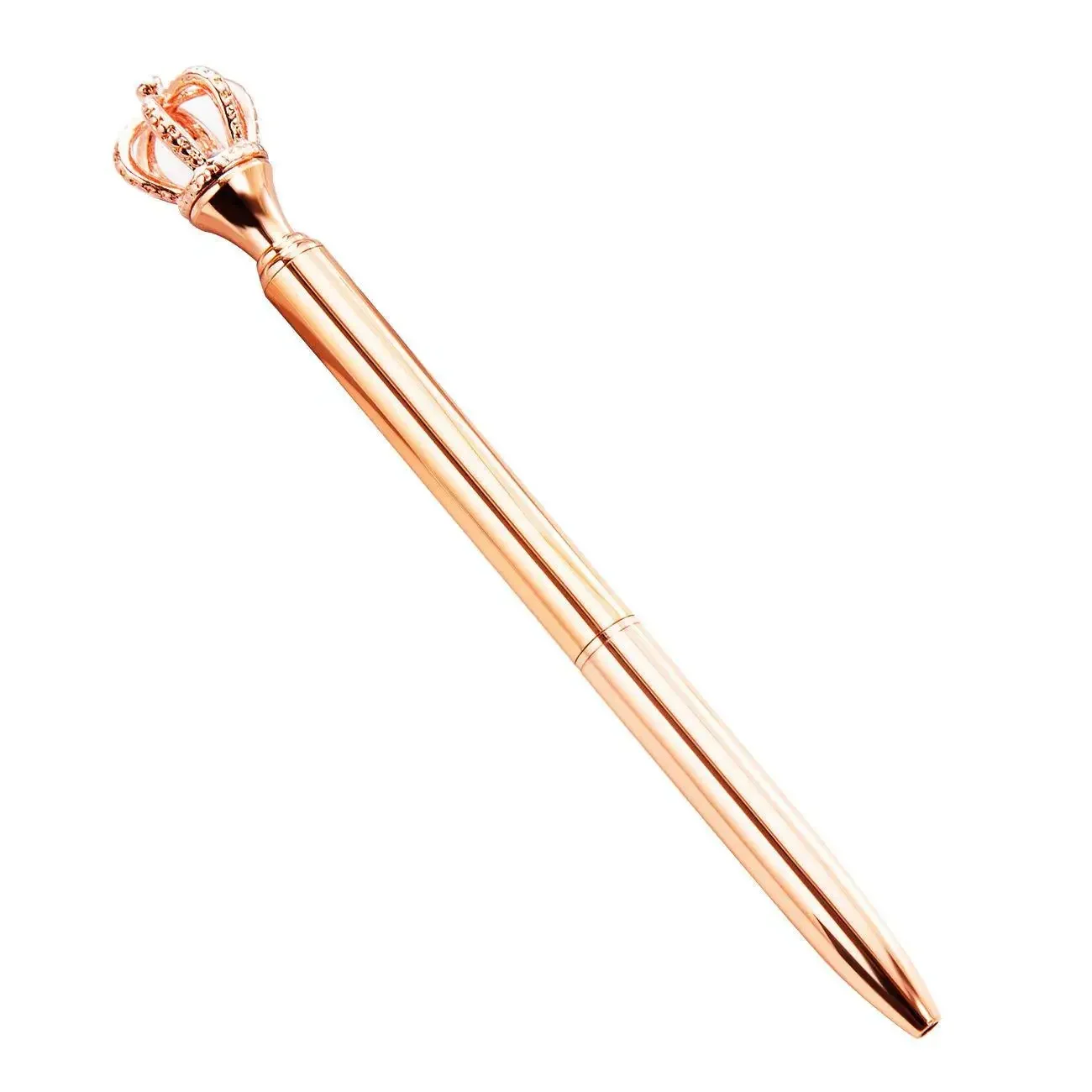 A30PCS Crown Metal Pen, Neutral Pen, Creative Crown Design, Student Ballpoint Pen, Black 1.0 Office Signature Pen