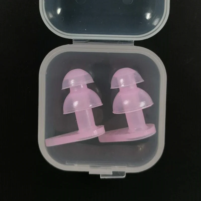 1/2PAIRS Sleep Earplugs Easy To Carry Out 1  Earplug 1 Pair Box Earplug Noise Reduction Earplugs Swimming Earplugs Washable