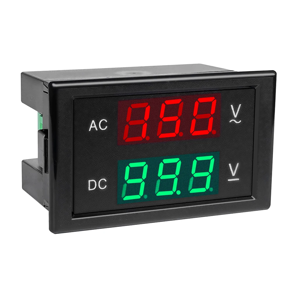 DL85-2030 AC/DC Dual Circuit LED Digital Display Voltmeter Voltage Meter AC 80-150V AC 130-250V DC 0-99.9V DC 0-600V