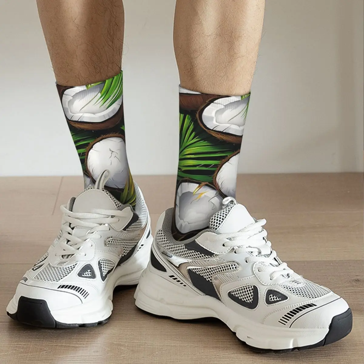 Coconut Milk Drink Element Socks Harajuku Super Soft Stockings All Season Long Socks for Unisex Valentine's Day Gifts