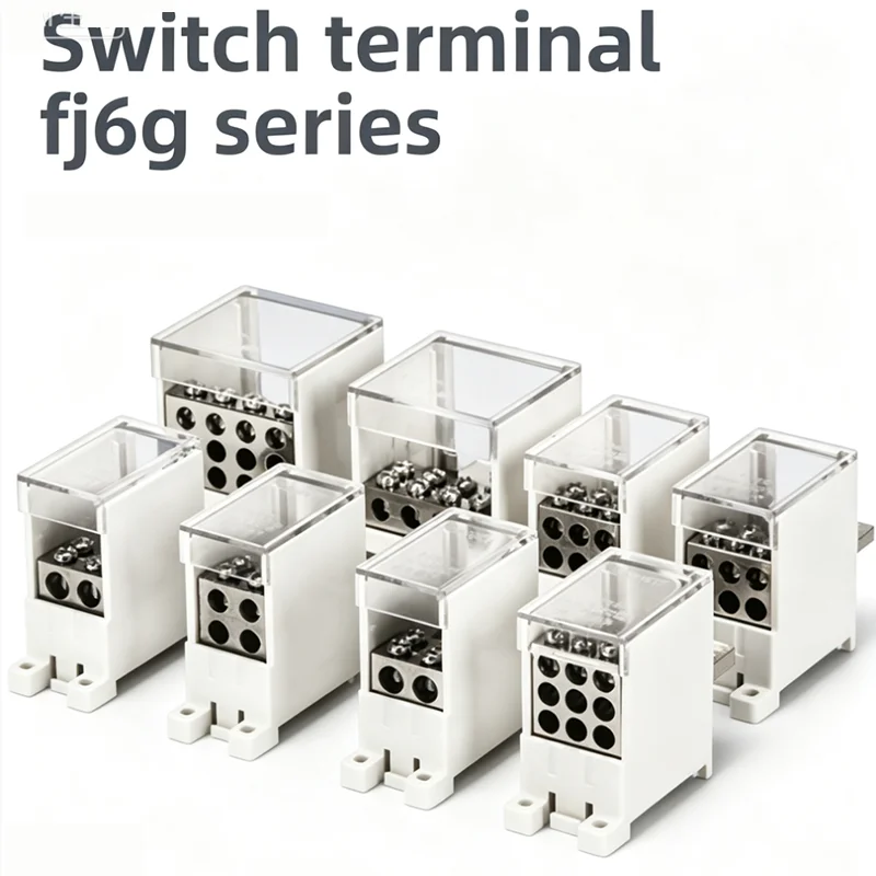 FJ6G-250A Type 1 Input 2 Output Switch Terminal Junction Box Connector 1 Input Twelve Output Circuit Breaker Terminal Block 250A