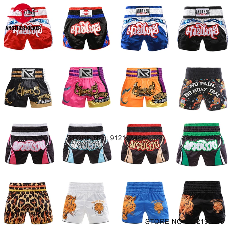 

Thai Boxing Shorts Child Adults Muay Thai Shorts Kickboxing Training Pants Men Women Gym BJJ MMA Martial Arts Cage Fight Trunks