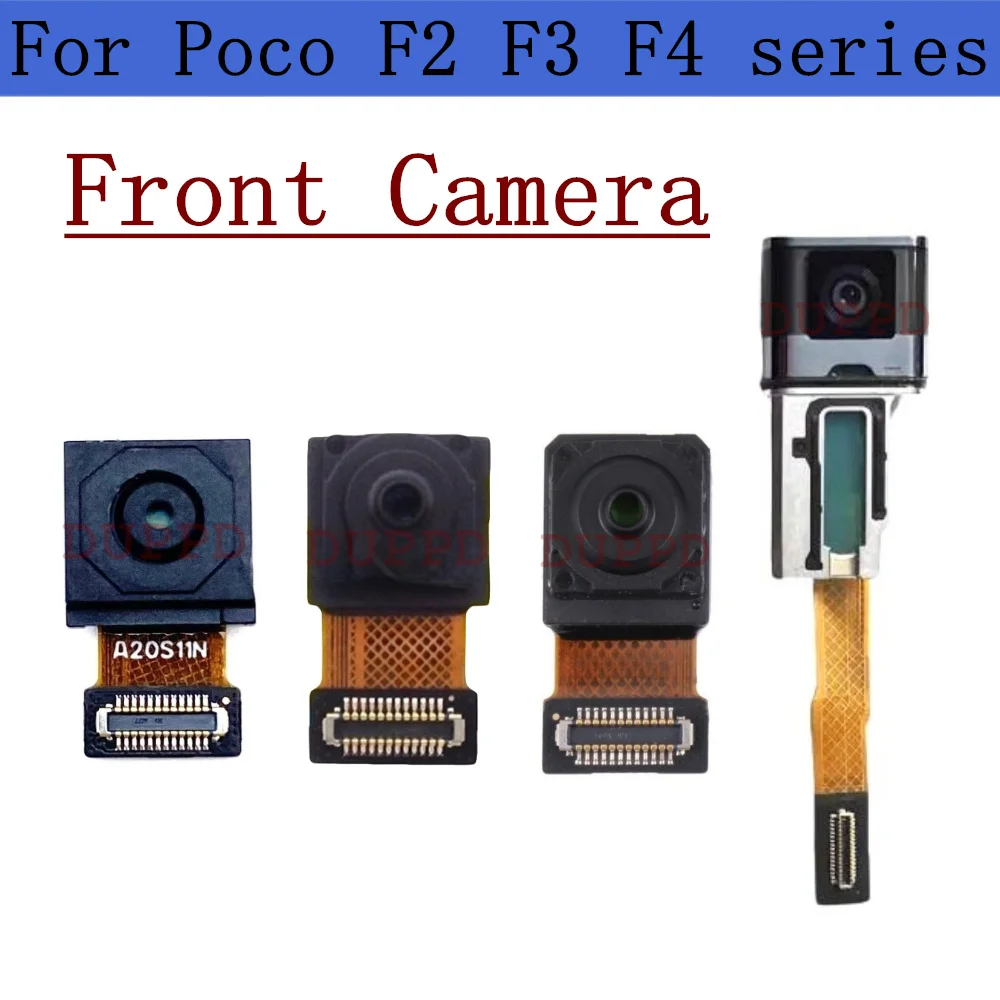 Front Camera For Xiaomi Poco F2 Pro F3 GT F4 GT F5 Pro Small Frontal Selfie Facing Cameras Module Flex Cable Parts