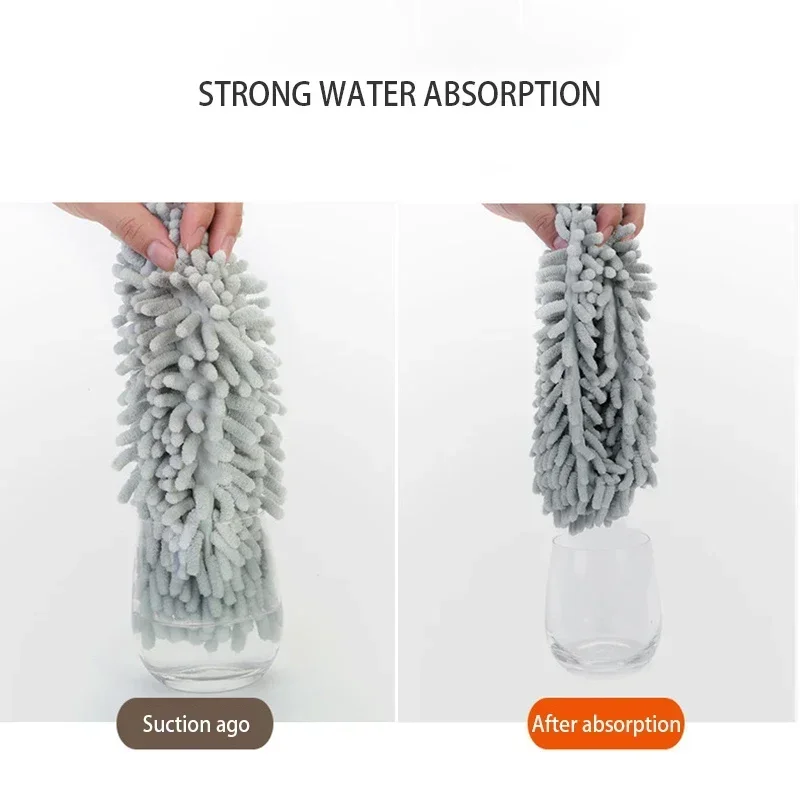 Retractable Duster Soft Water Absorption Household Bedroom  Portable Living Room Clean Brush Bathroom Cleaning Tools