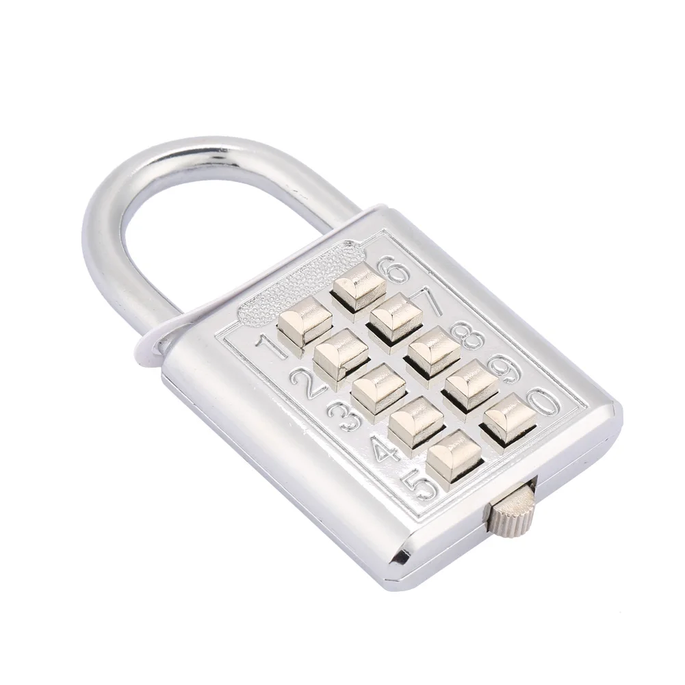 Combination Lock Digit Padlock 5 Digit Combination Padlock Zinc Alloy Password Lock for Door School Gym Fence Cupboard Padlock