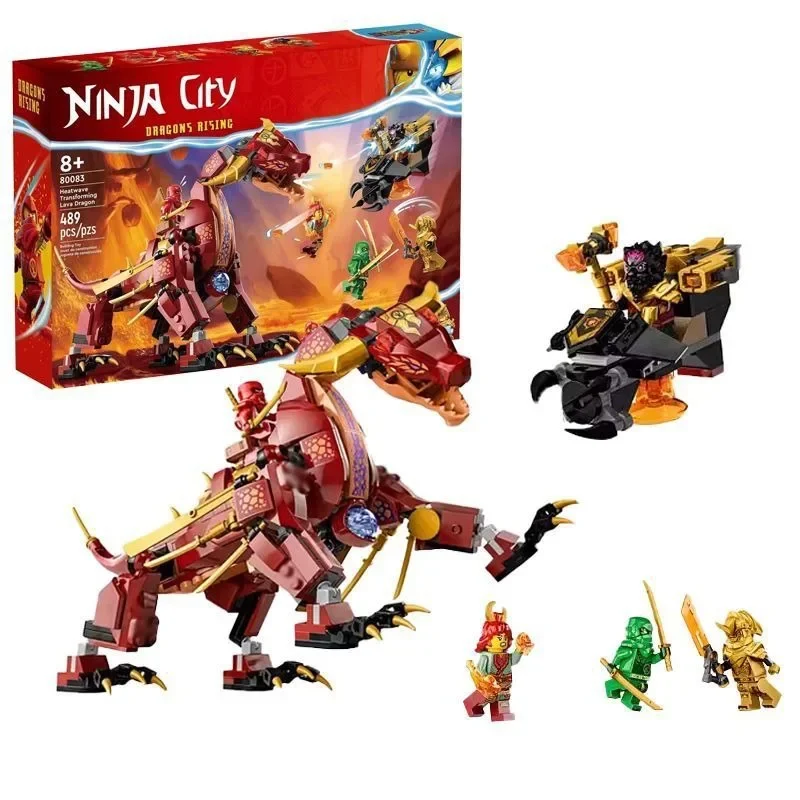 Animated Film Movie Jay\'s Mecha Dragon of Thunder and Storm Blue Building Blocks with Figure Toys Gifts for Adult Kids Boys