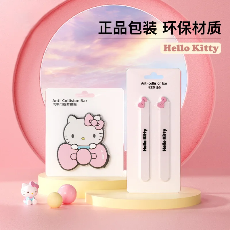 

Sanrio Car Anti-Collision Strip Silicone Anti-Scratch Car Accessories Door Anti-Collision Sheet Hello Kitty Auto Accessories