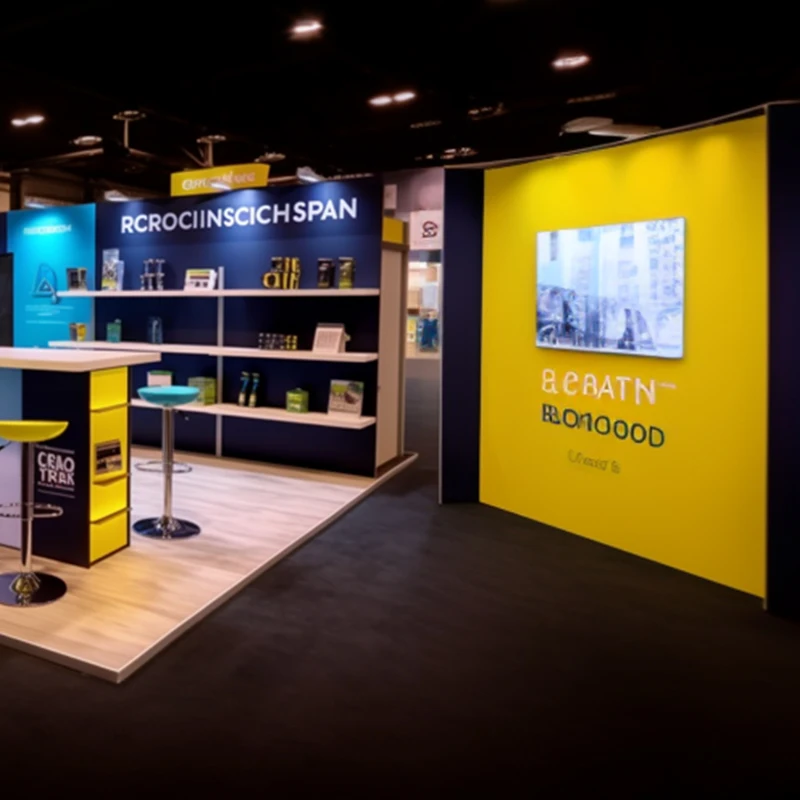 Cabina de exposición de perfil de aluminio de pie Modular 6x9 3x2, diseño de Panel, cabina de comercio, pantallas retroiluminadas Led