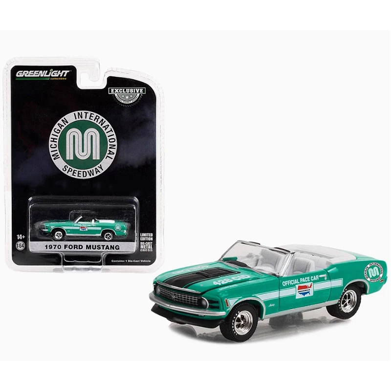 Greenlight Diecast Alloy 1:64 1970 Ford Mustang Mach Muscle Sport Car Model Adult Classic Collection Display Gift Souvenir Spot