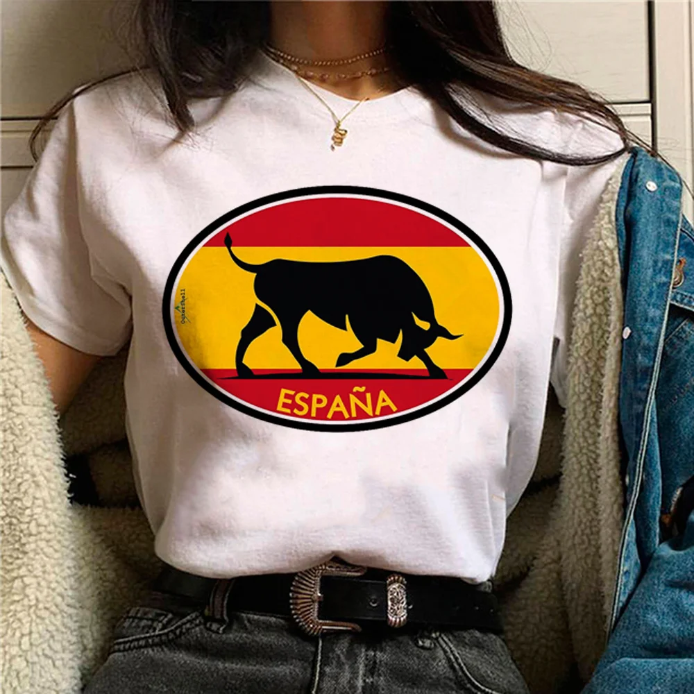 Spanish Bull t-shirts women graphic top girl comic clothing