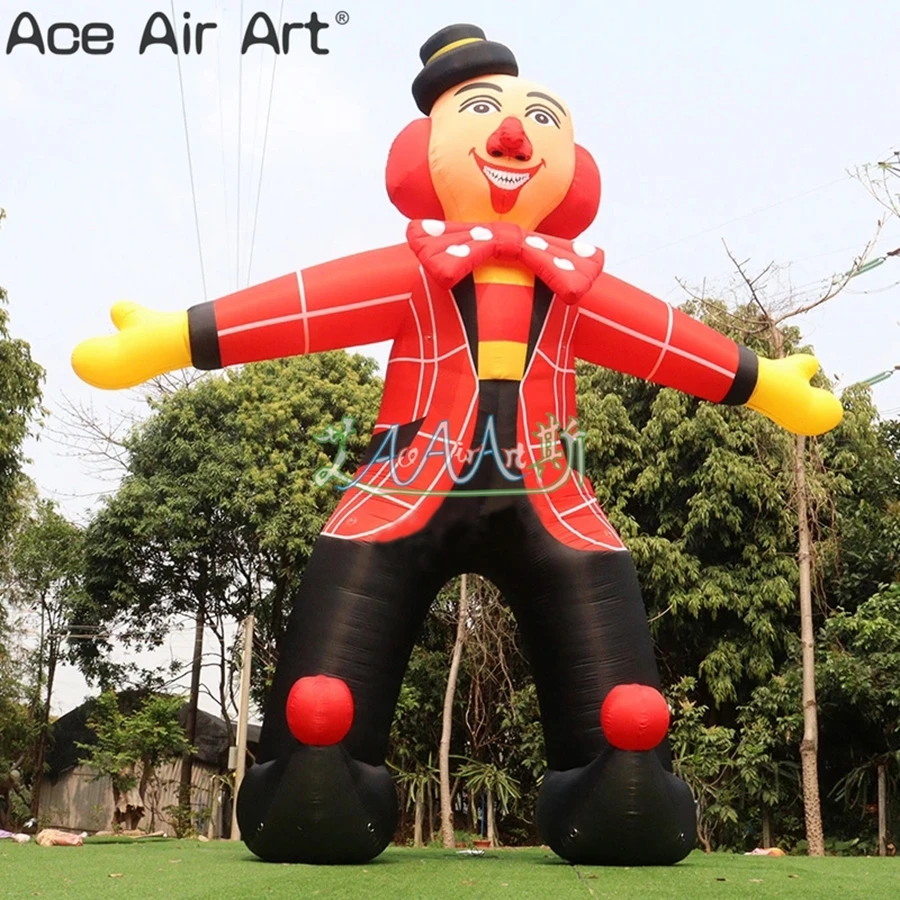 Free Shipping Cute Inflatable Clown Cartoon Inflatable Cartoon Model with Air Blower Made by Ace Air Art