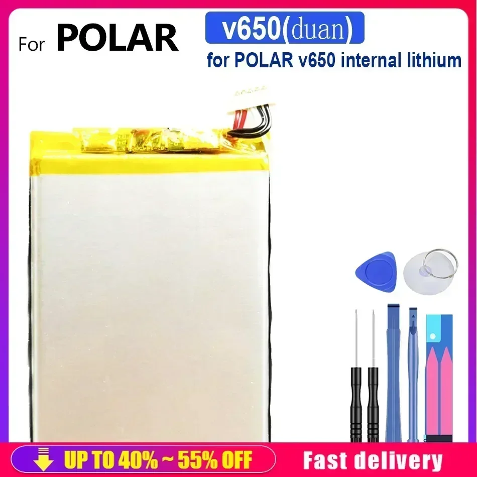 

Аккумуляторы для мобильных телефонов POLAR V650/V 650, 5-проводная вилка, перезаряжаемая батарея для смартфона