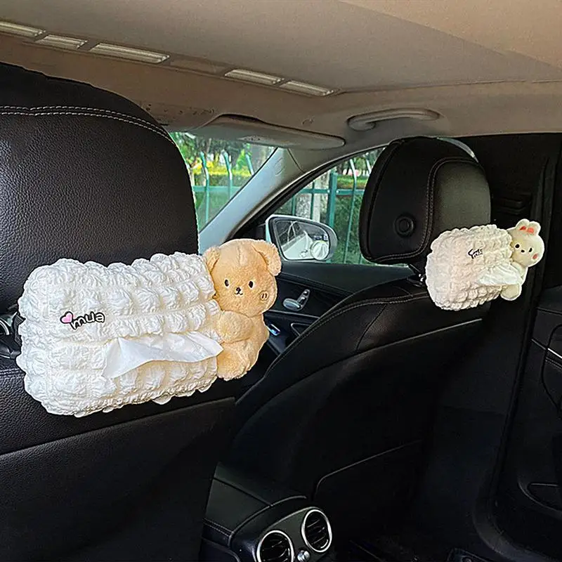 Cute Car Tissue Holder Outdoor Camping Napikin Holding Bag Organizer Decor Cute Tissue Holder For Car Car Napkin Holder Back