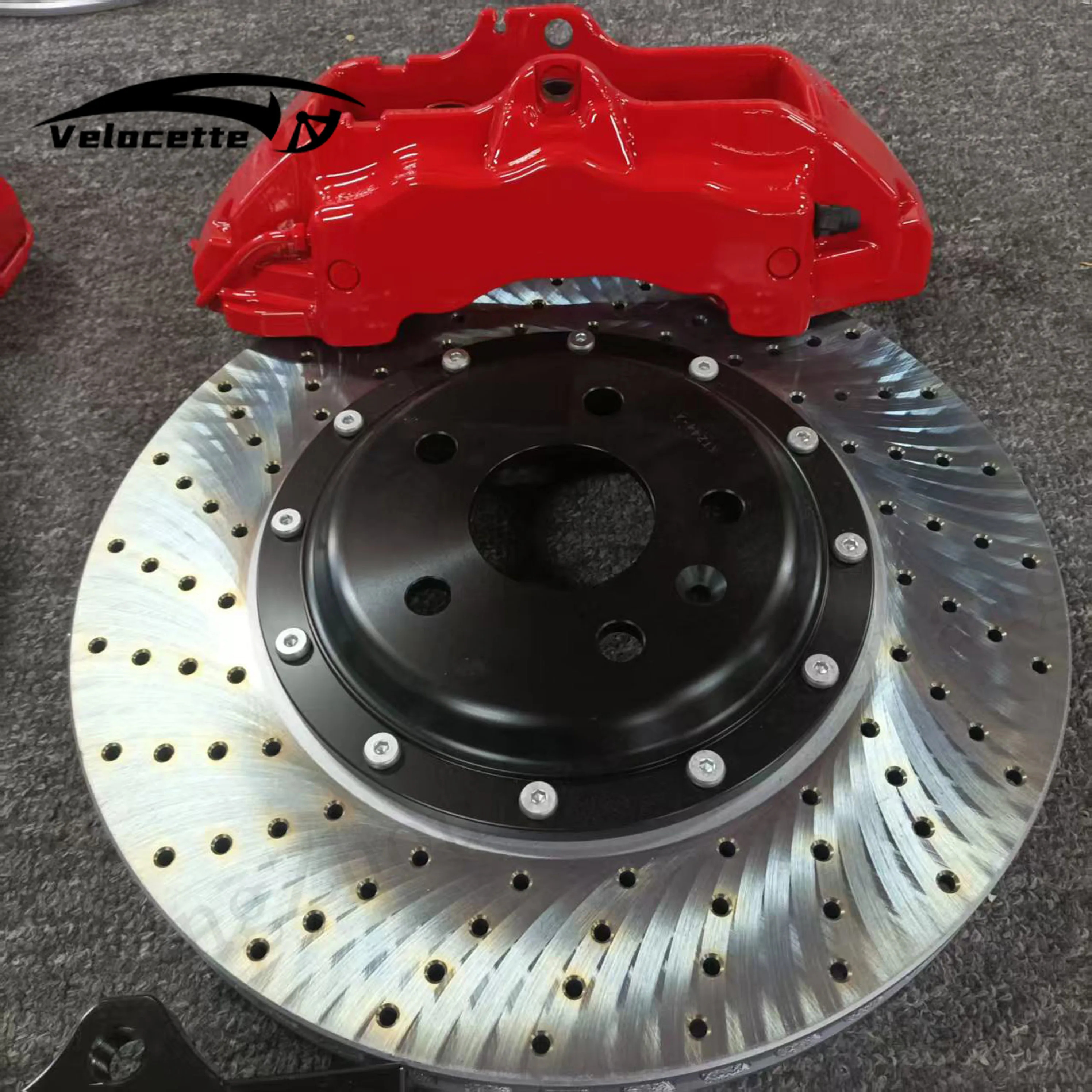 Cars Aluminum Front 6 Pot Brake Caliper Kit 355X32 Steel Disc For Vw Golf GTI MK7.5 BMW M3 E46 Toyota Hiace 300 Honda Civic FC