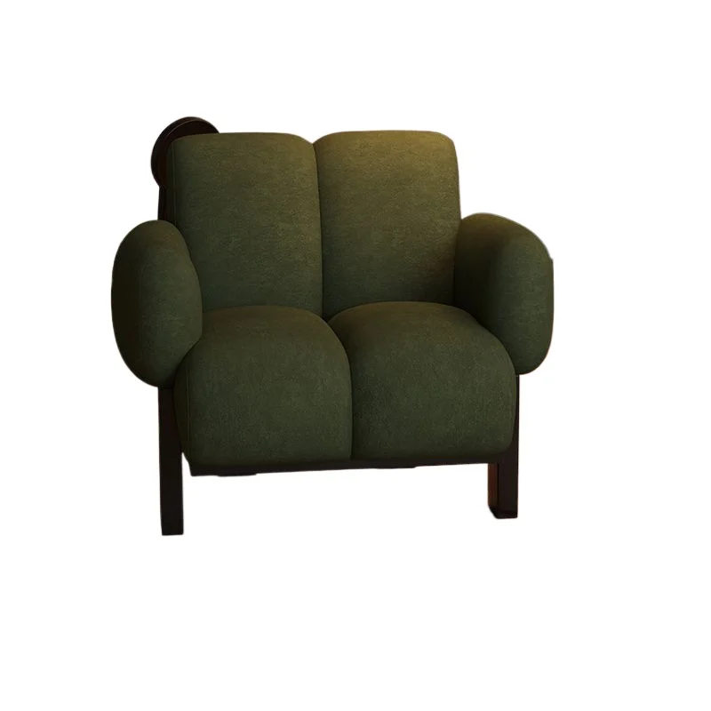 Single sofa chair French cream style living room balcony leisure chair retro lazy