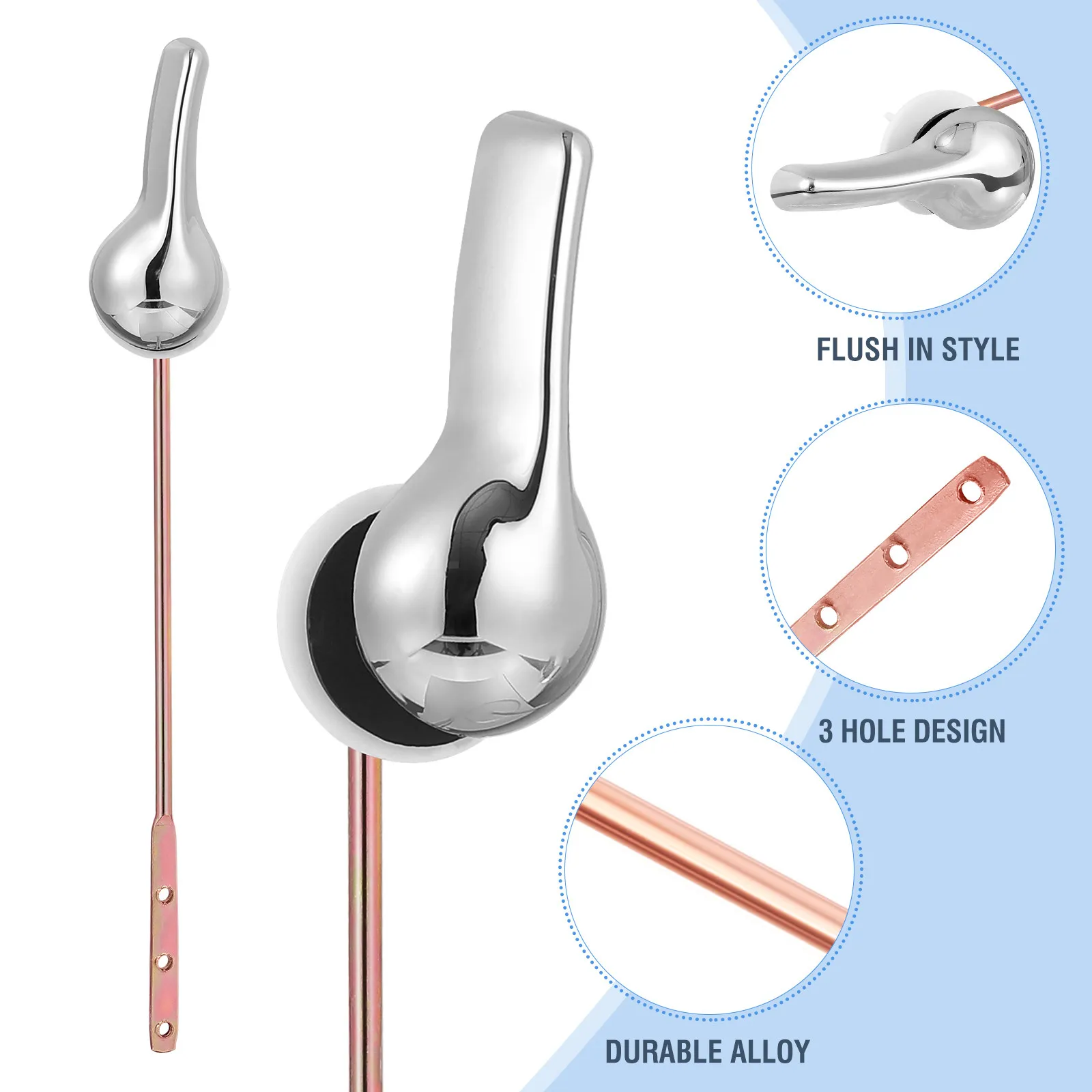 Toilet Tank Wrench Flush Lever Handle Durable ABS Home Hotel Bathroom Accessories Universal Design Efficient Performance