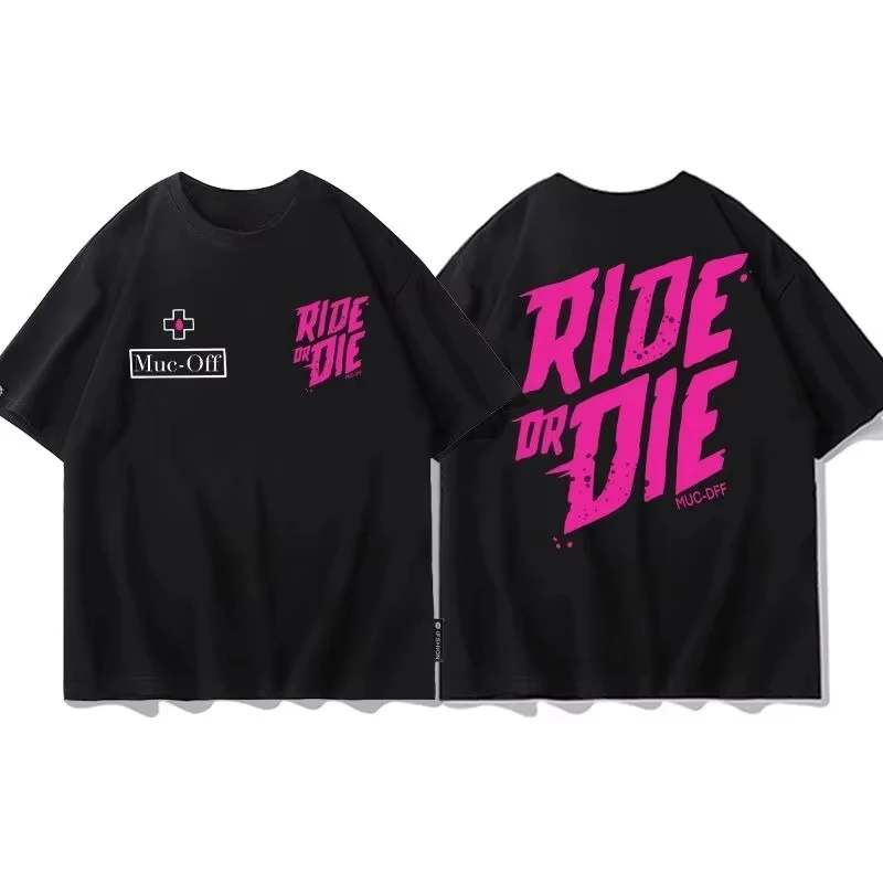 2026 Black Oversized T-shirt, Front Mini Graffiti Logo & Back Bright Pink Brush Slogan Print, Biker Unisex Streetwear Tee