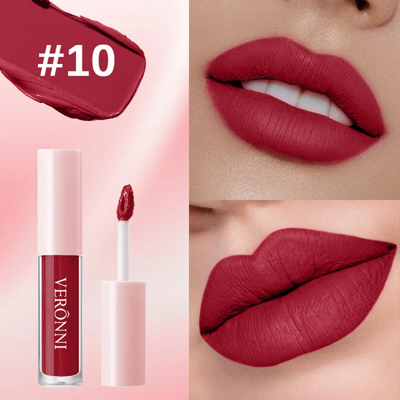 12 couleurs tasse antiadhésive velours Satin brillant lèvres glaçure brume liquide mat rouge à lèvres imperméable longue durée couleur liquide