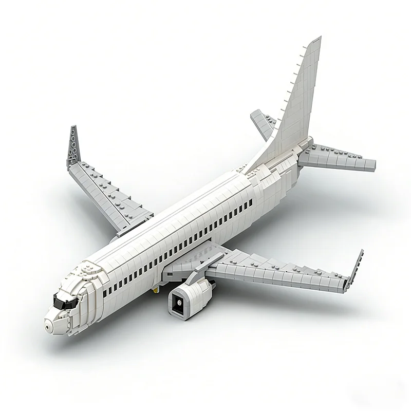 2673 pièces de briques d'avion Boeing 737-800 MOC, blocs de construction modulaires personnalisables, technologie de briques, jouet simple à monter soi-même pour enfants, cadeau de Noël