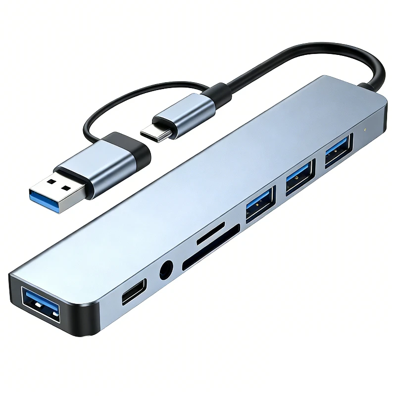 8In1 USB C Hub 7in2 7in1 Type C 3 1 To 4K HDMI Adapter with 