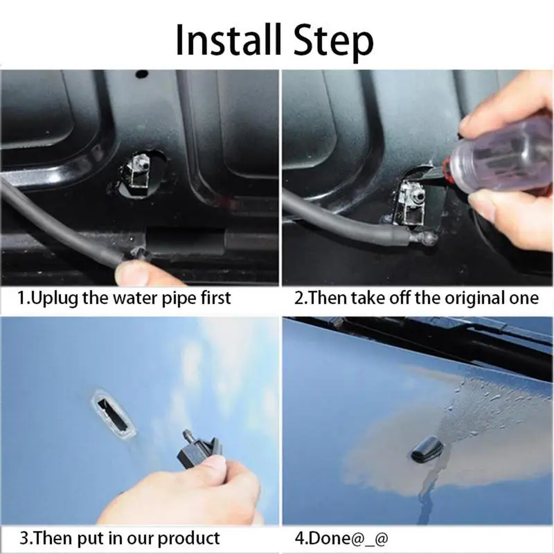 Windshield Cleaning Nozzle Sprayer Automotive Hole Replacement Nozzles Car Replacements Cars Spray Jet Kit Gift For Family