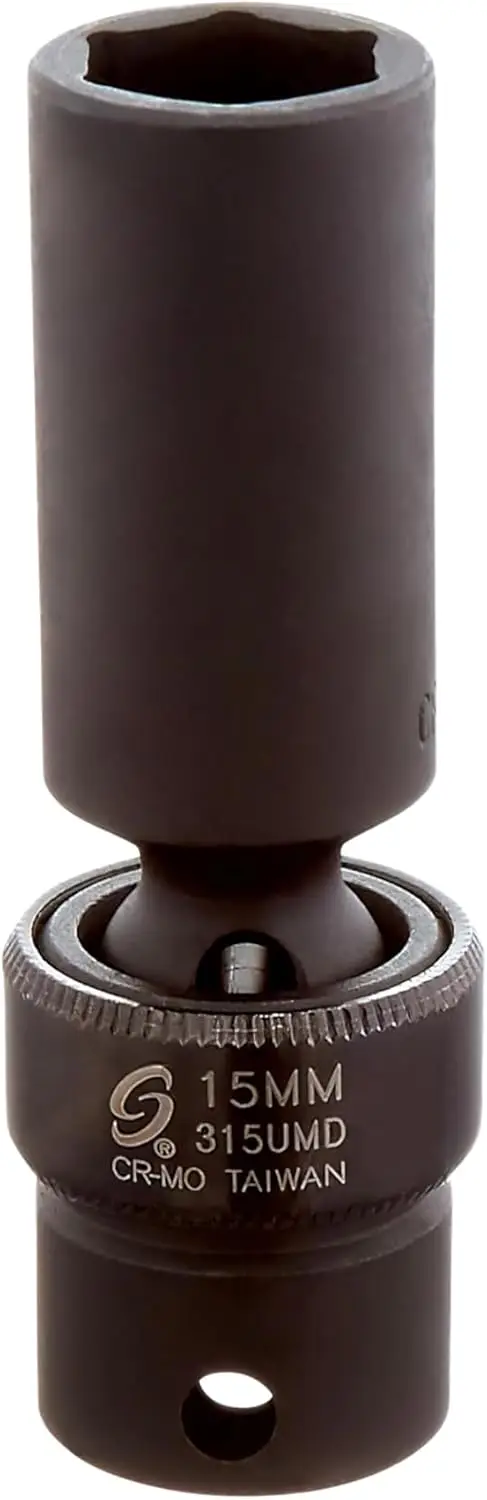 

3/8-Inch Drive 15mm Deep Universal Impact Socket 315umd