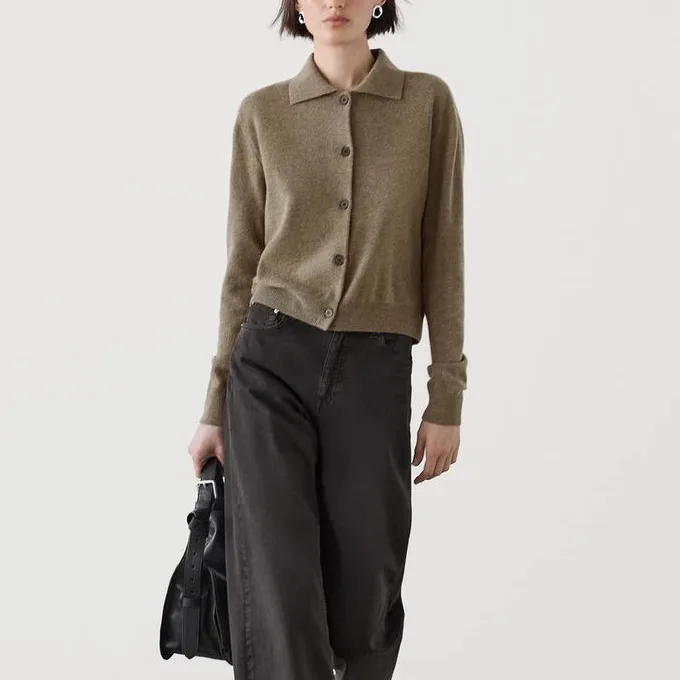 Ele Commuter Sle Gestrickte Wollmischung Ort Ne Open Front Mantel Spring Faion Damen Polyesterfaser Long Sve