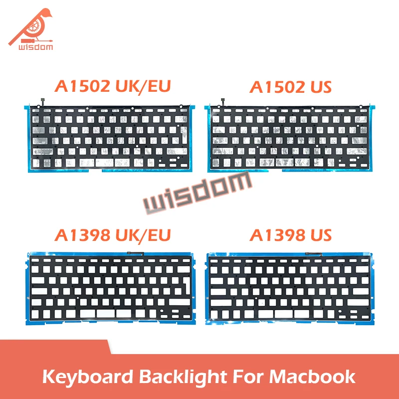 Laptop A1278 A1286 A1465 A1466 A1425 A1502 A1398 Keyboard Backlight For Macbook Air Pro 11\