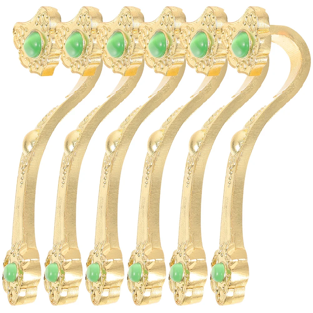 

6Pcs Ruyi Ornament Household Alloy Craft Decoration Desktop Chinese Style Fortunate Metal Ruyi Decor Home Ornamental