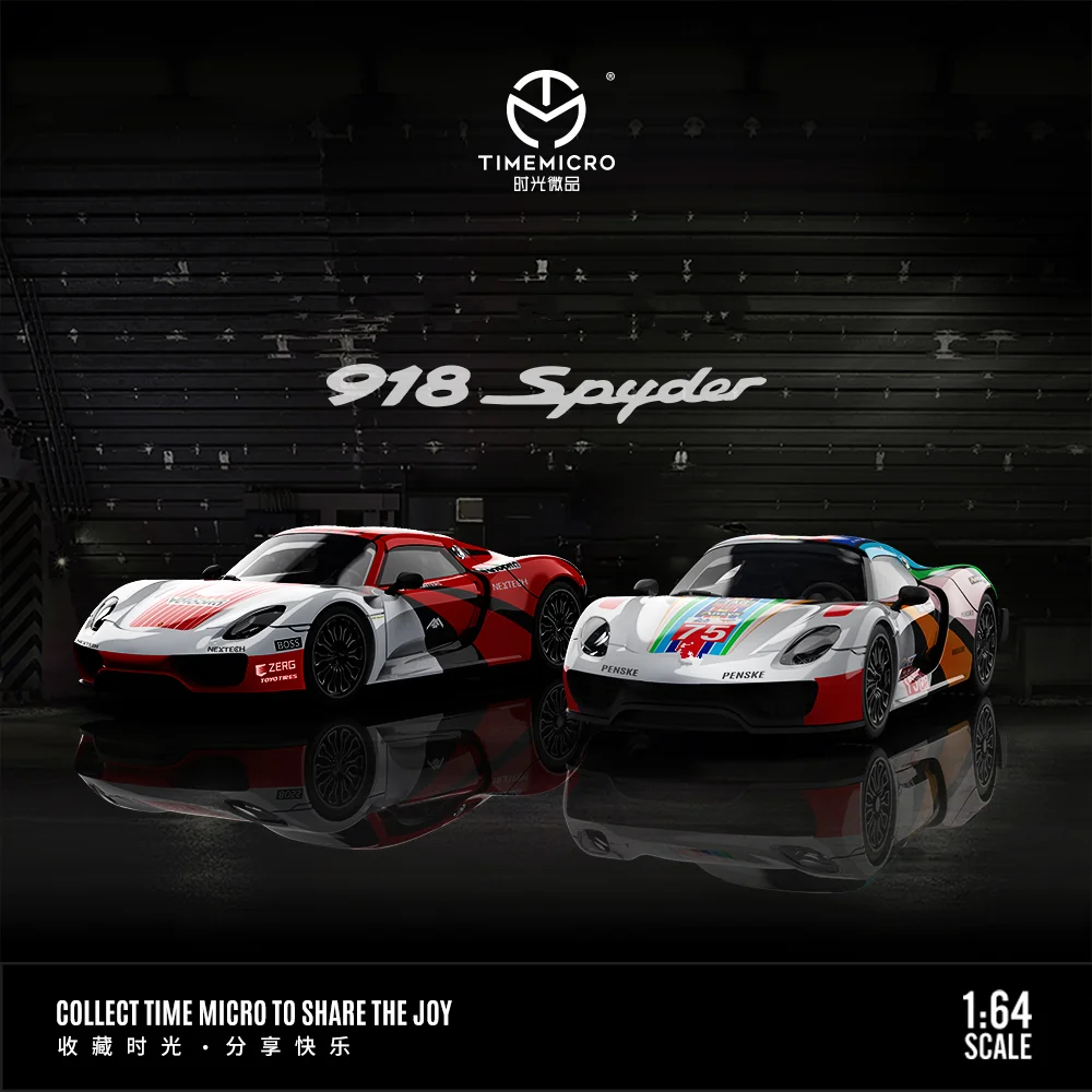 

TIME MICRO 1:64 918 Color Le Mans/Red Le Mans simulation alloy car model for Collection & Display