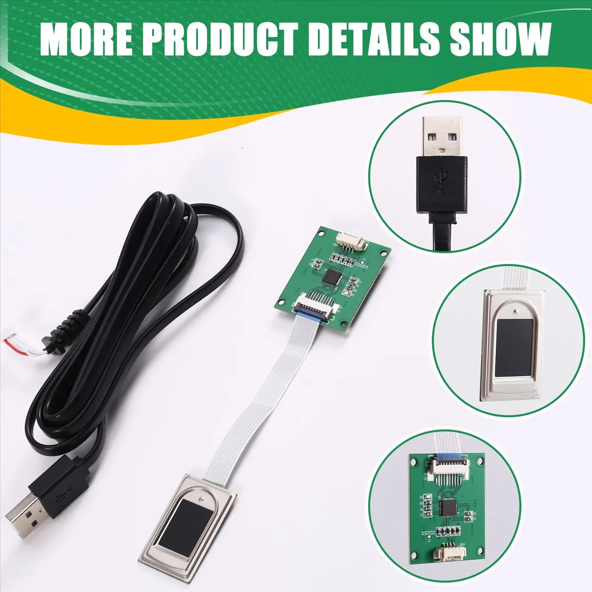 

2025 New USB/UART Fingerprint Module for , Android and Linux Embedded Biological Control System