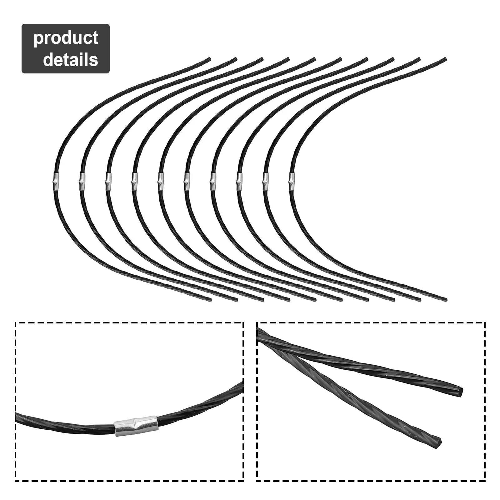 For Lawn Care For Garden Maintenance 10PCS Trimmer Line Reliable Trimming Experience Seamless Trimming Cutting Efficiency