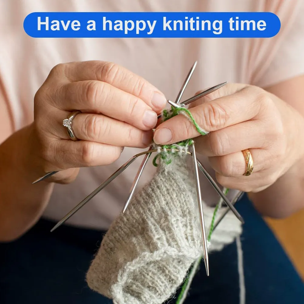 

Набор из 3 металлических круговых спиц для вязания: инструменты для рукоделия, для создания свитеров, шапок, шарфов, перчаток, носков, обуви