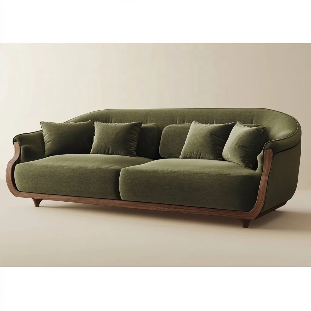 

Modern Chinese Solid Wood Custom Reception Sofa For Home Apartment Coffee Shop Soft Interior Design Sponge For Reception Areas