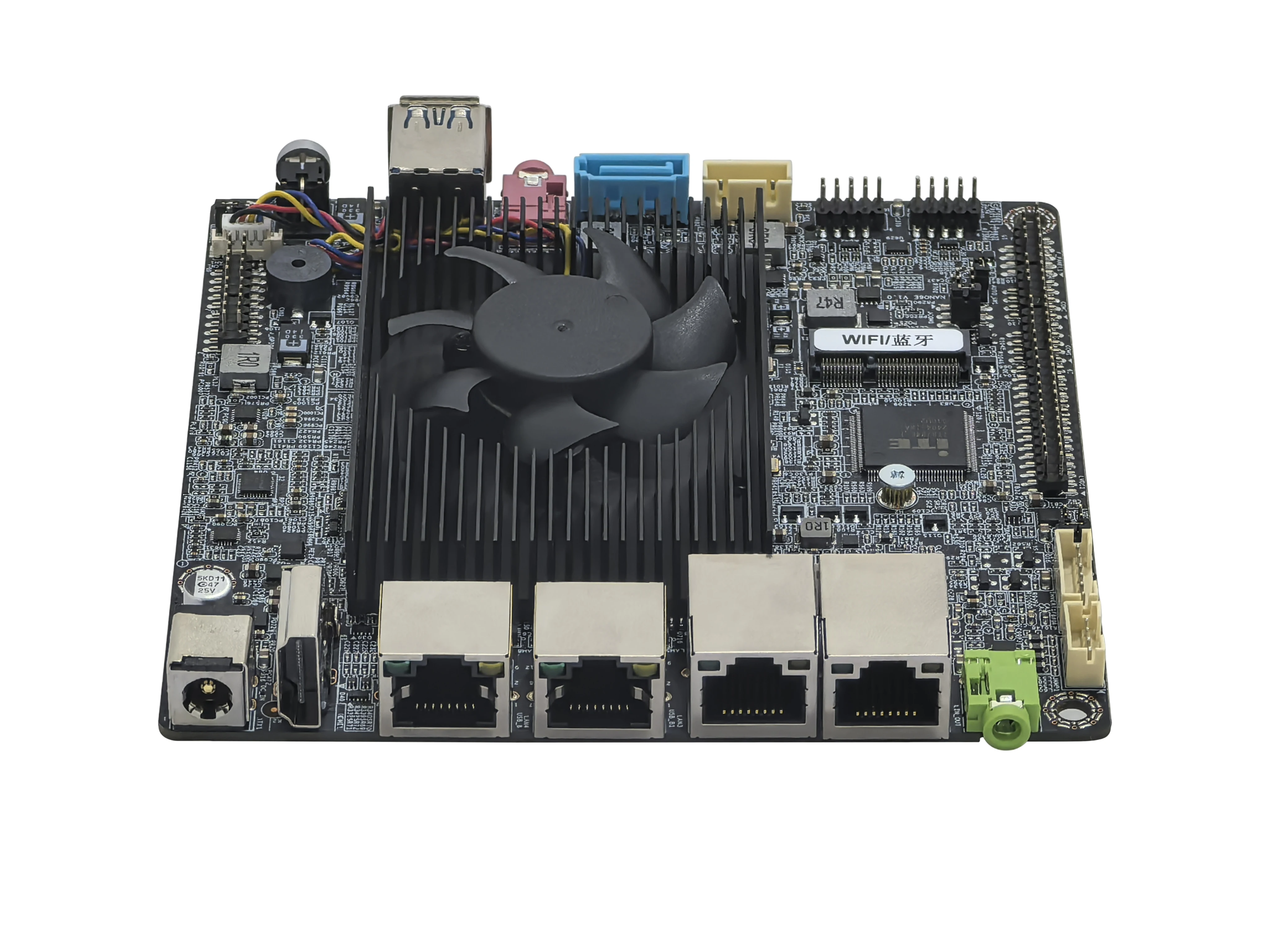 2025 Elsky Latest J6412 CPU Motherboard NANO6E 2.5G Network Card Realtek ALC897 Sound Card 120*120mm Quad Core Mainboard