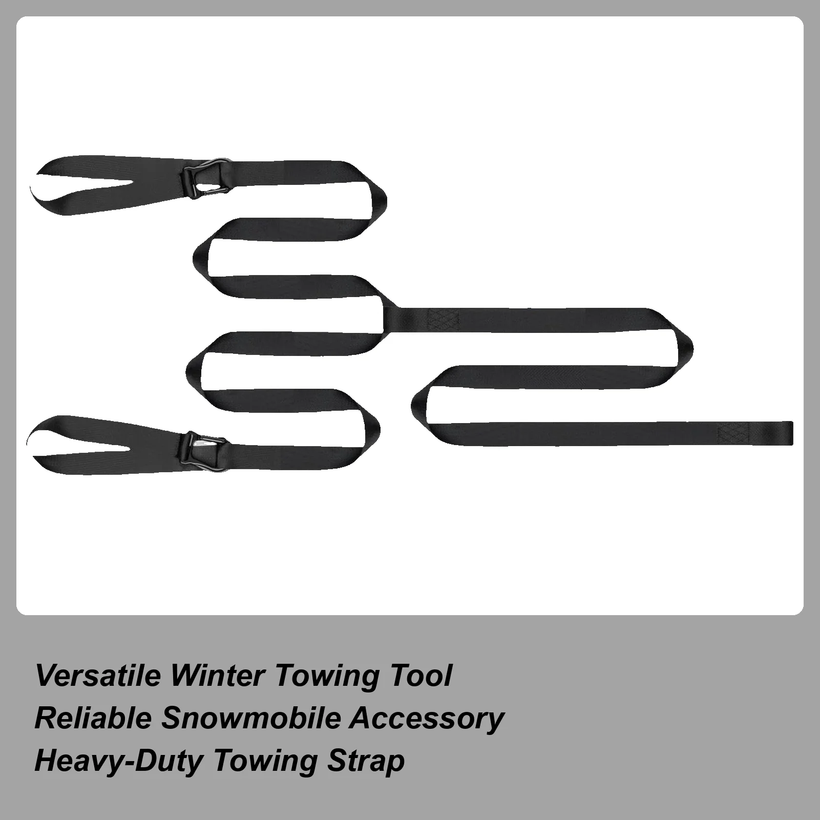 Tow Rope Reinforced Safety Tool Sled Safety Snowmobile Tow Rope For Winter Off Road Adventures Camping Snowboards Trail Riding