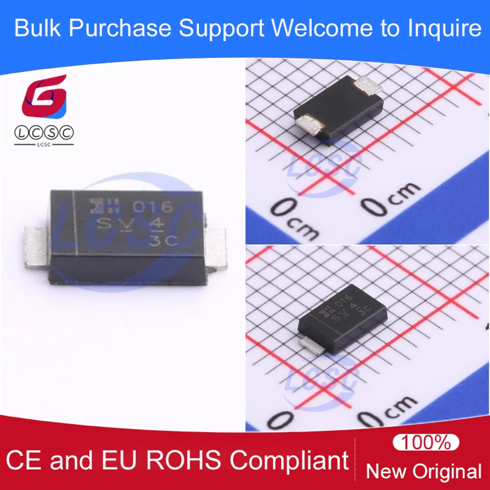 20Pcs/Original SBR3A40SAF-13 40V 3A SBR Super Barrier Rectifier Surface Mount 2-Pin Rectifier Diode Code SV4