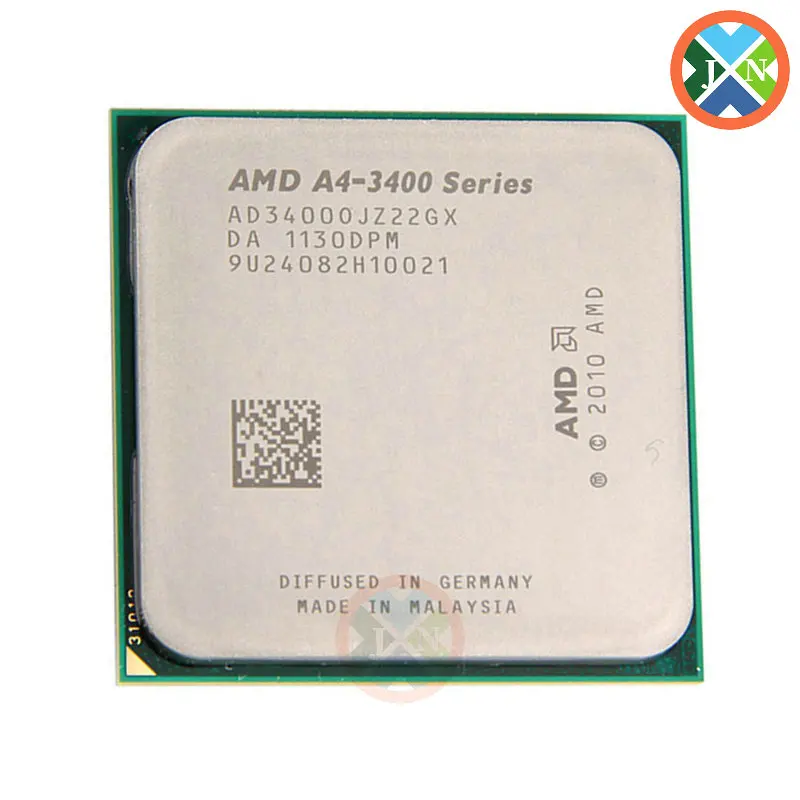 معالج Amd ، a4 ، cghz ، pu ثنائي النواة ، ad3400omjz22gx ، مقبس fm1