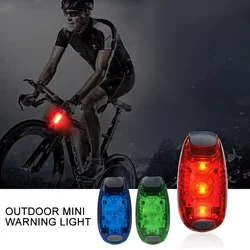 Outdoor Tail Light Multi Functional Running Warning Backpack Clip Lamp Mini Waterproof Built In Button Battery Rear Lamp