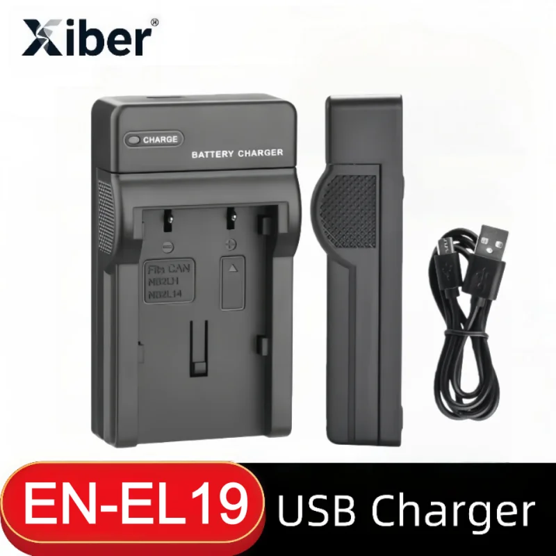 

Xiber EN-EL19 EN EL19 Battery Charger for Nikon Coolpix S2500 S3100 S2600 W100 W150 S3300 S4300 S3200 S3500 ENEL19Camera Battery