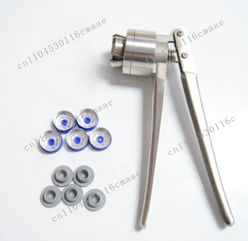 Manual 13/20mm metal cap-tear crimp-screw tool for food and chemical bottles with 1-year warranty