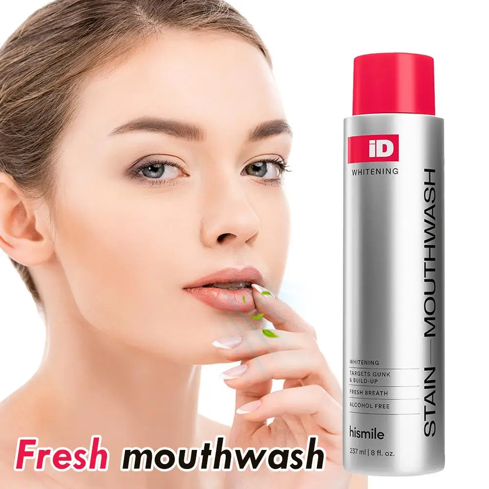 enxaguante-bucal-clareador-hismile-id-237ml-halito-fresco-duradouro-limpa-manchas-e-placa-clareia-os-dentes-cuidado-oral