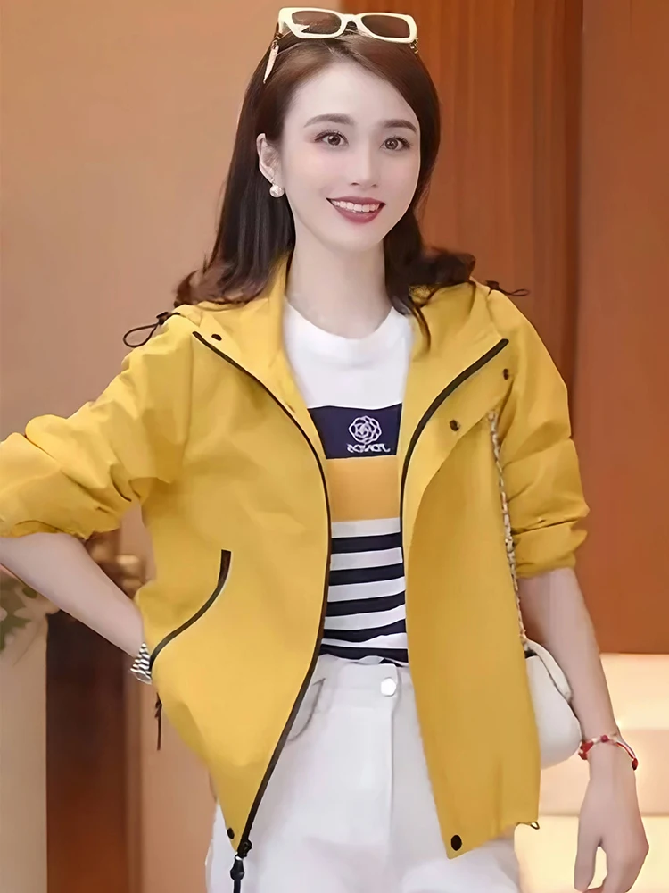 Ele com capuz Jaet feminino premium emagrecimento top casual solto ajuste longo chiusura com zíper cor design Faion