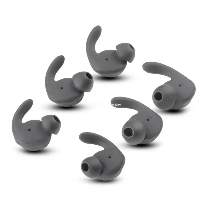 6Pcs Earbuds Cover In-Ear Tips Soft Silicone Skin Earpiece Ear Hook Buds Replacement for Hua-wei xSport/for Honor AM61 Sports W